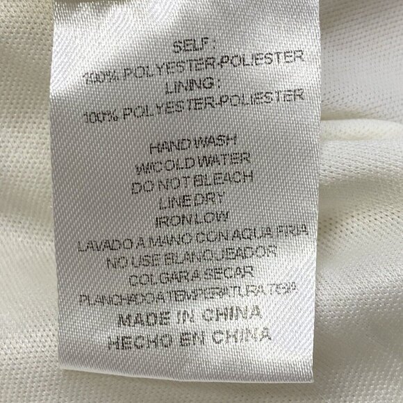 &MERCI Women Dress Size S Ivory Swiss Dot Pom Pom Maternity Sleeveless hg-30 - Picture 13 of 16